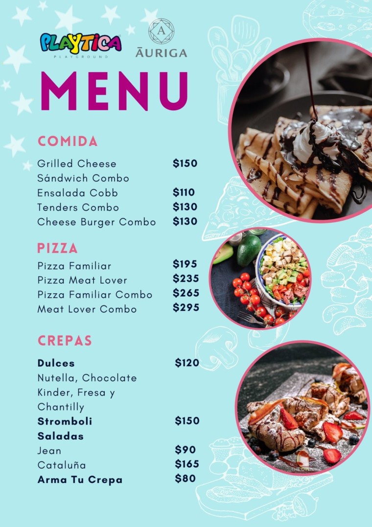 Menu Plaza Auriga Playtica